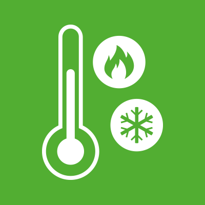Klimaschrank mit Shaker Icon
