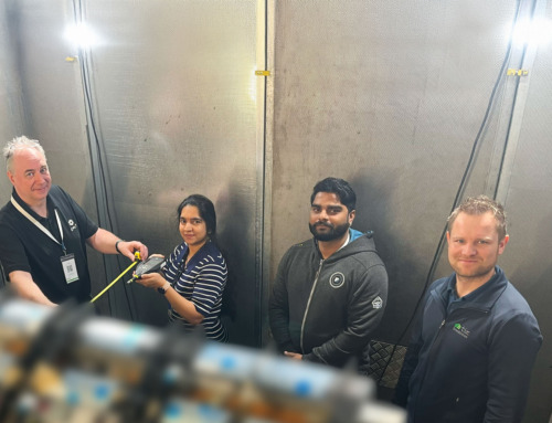 Vibration test with integrated acoustic measurement