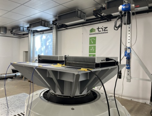 Vibration test of a 19-inch Ethernet switch from TTTECH